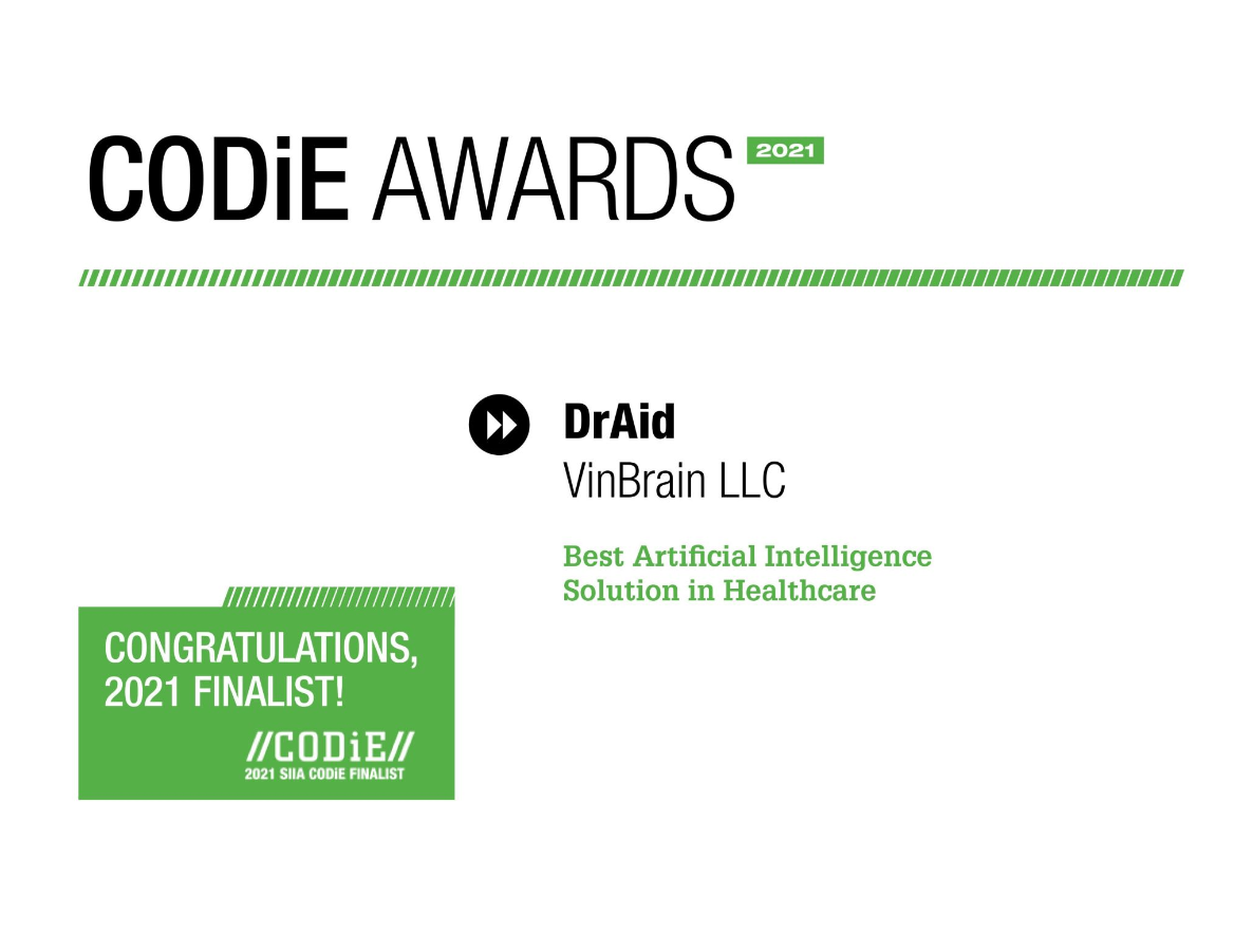 VINBRAIN NAMED SIIA CODiE AWARD FINALIST FOR 